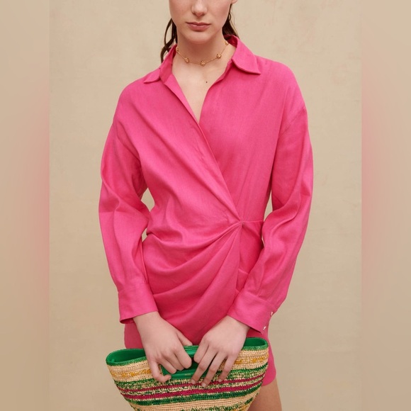 MAJE Draped mini dress (102) - Picture 6 of 11